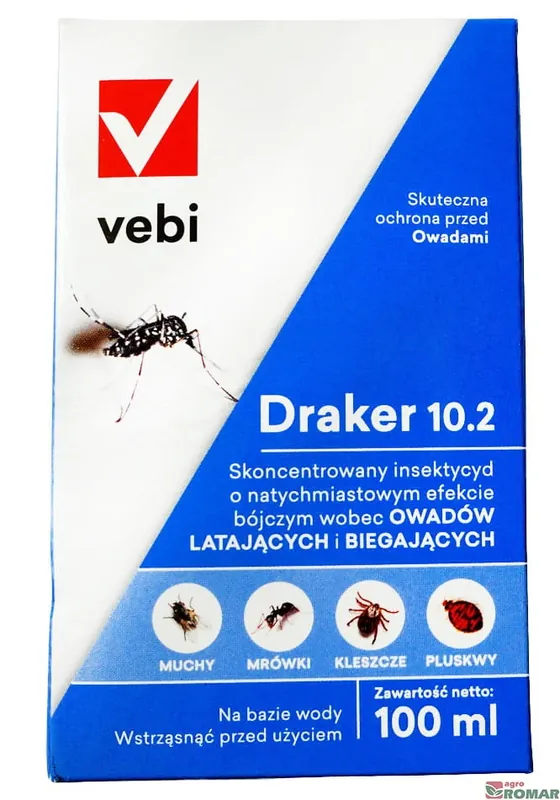 Hit sprzedażowy | Draker 10.2 Vebi (100 ml) preparat owadobójczy