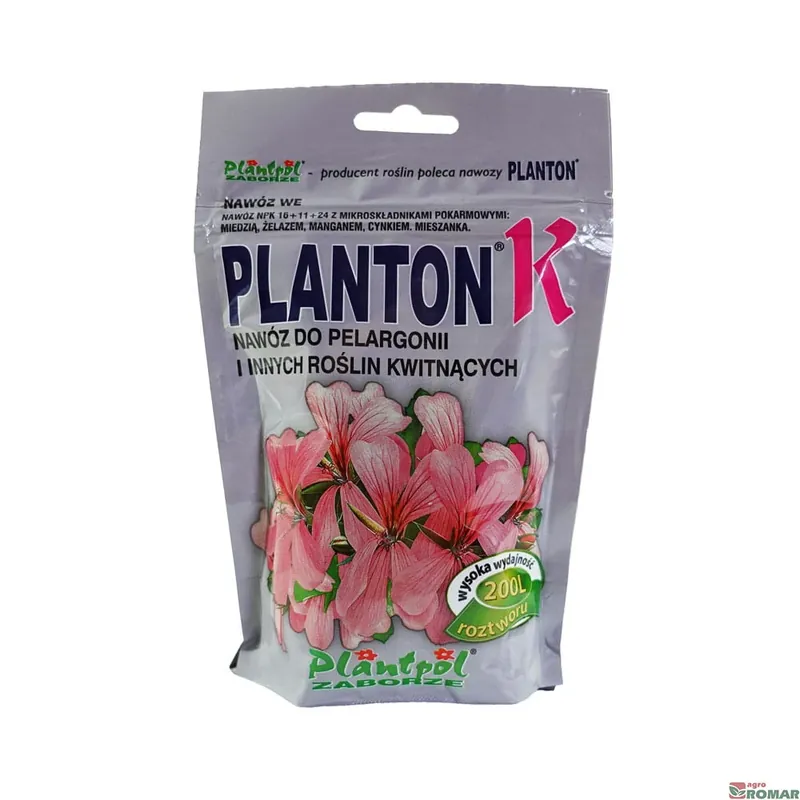 Nawóz Planton K do pelargonii i innych roślin kwitnących 200g | Prosto od producenta