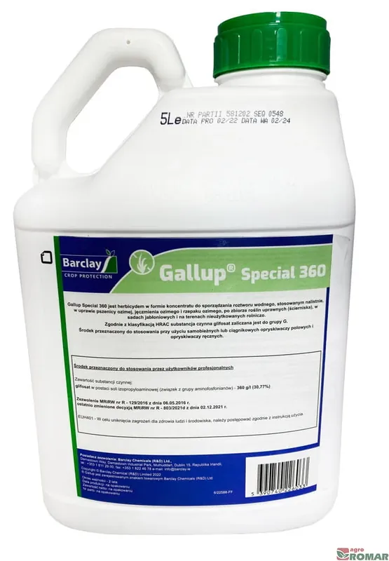 Gallup Special 360 Barclay (5 litrów) glifosat - Właśnie dodano