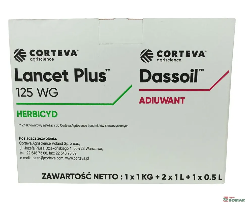 Taniej - LANCET PLUS 125 WG 1kg + Dassoil (1l+1l+0,5l)