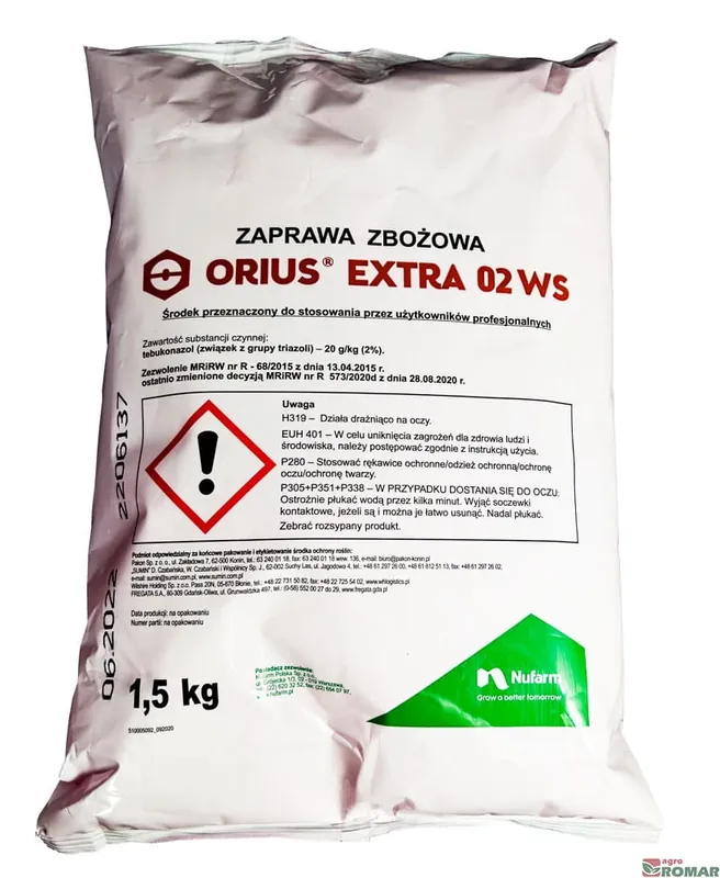 Oferta promocyjna | Orius Extra 02 WS 1,5KG zaprawa zbożowa