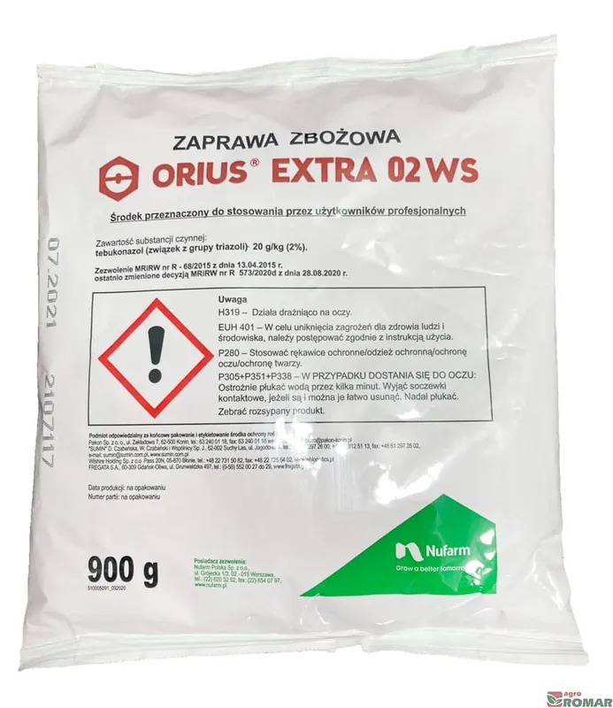 Bezpieczna płatność | Orius Extra 02 WS 900 g zaprawa zbożowa