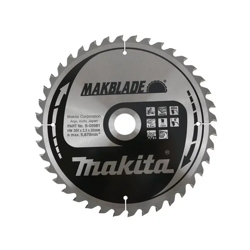 Dodaj do koszyka - PIŁA TARCZOWA DO DREWNA 260x30 40z MAKITA B-08981