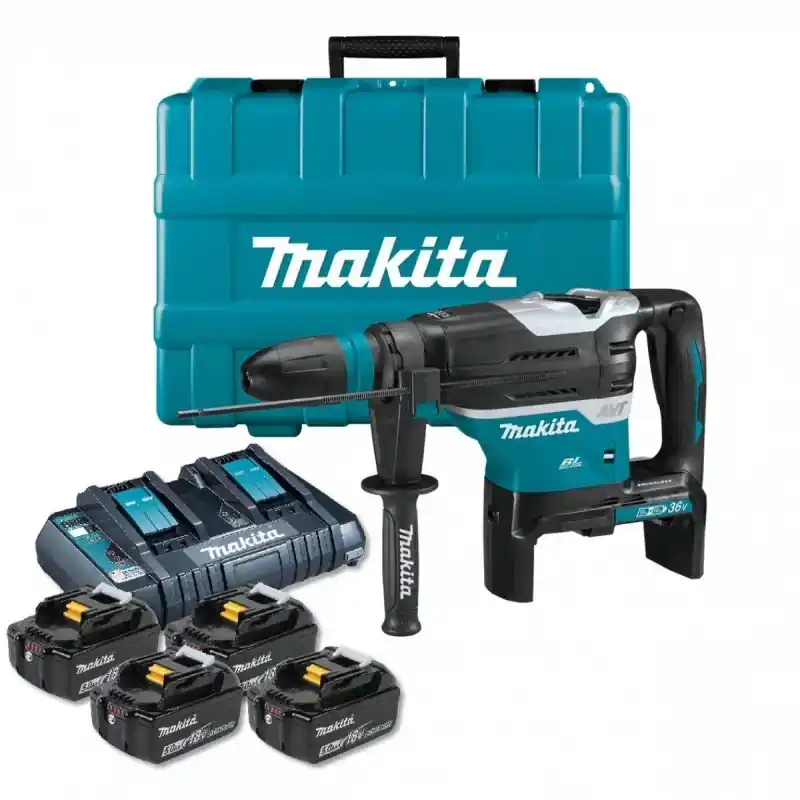 MAKITA DHR400PT4U akumulatorowy młot Udarowo-obrotowy SDS-Max - Profesjonalna jakość