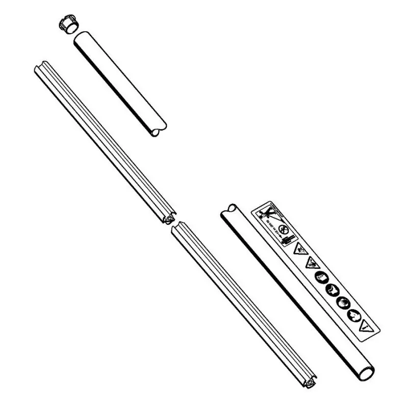 Zespół rury napędowej 25,4 mm dla Stihl FS1 - 4137 710 7136 - Ekspresowa wysyłka
