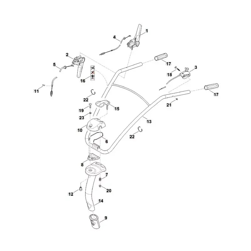 Nowość w sprzedaży - Linka sprzęgła - oryginalna Stihl nr 6241 710 9925 VIKING HB 445 585 685