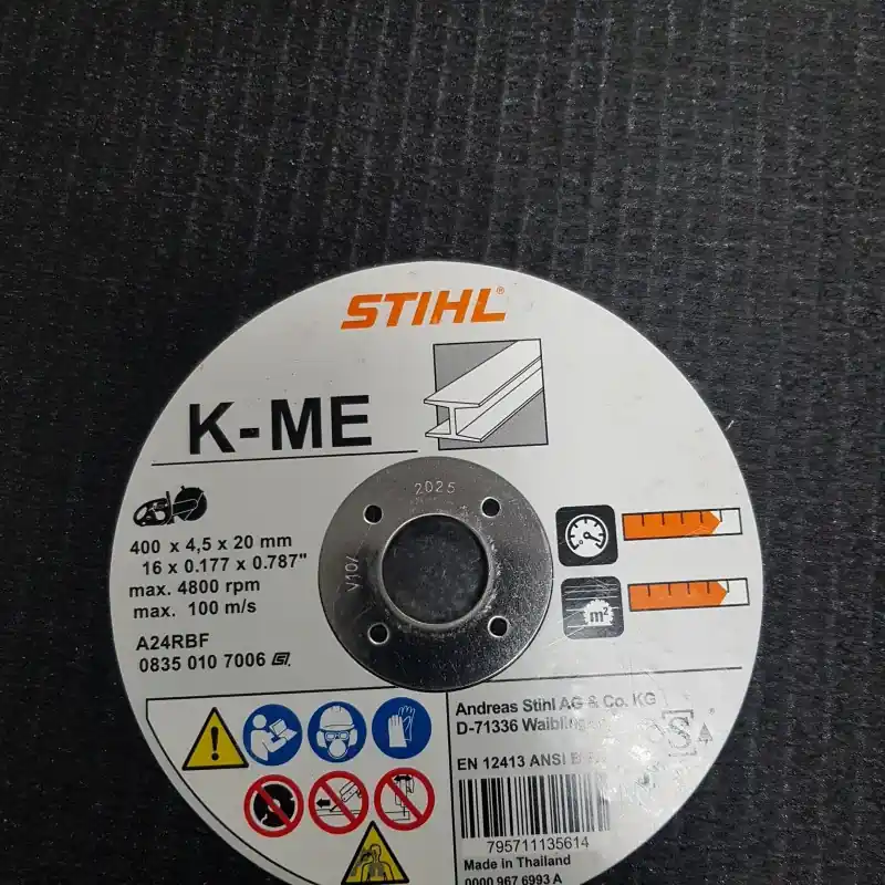 Top produkt - STIHL tarcza z żywic syntetycznych K-ME Stal 400mmx4,5mm METALU0835 010 7006