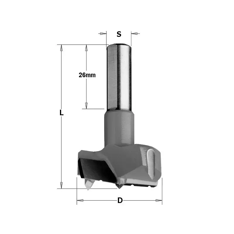 CMT WIERTŁO PUSZKOWE ŁAMANY WIÓR D-35 L-57,5 S-10X26 - Zamów dziś