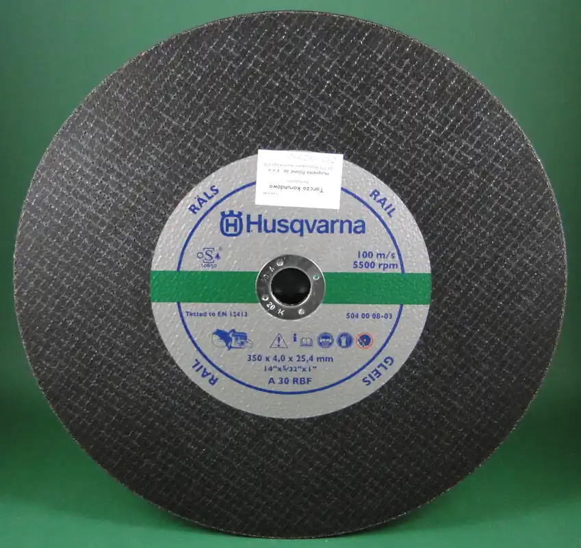 Tarcza ścierna, korundowa Husqvarna do szyn 350 mm/25,4mm. - Kup dziś