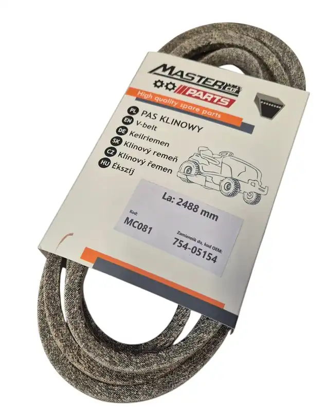 Zostało kilka sztuk - PASEK KLINOWY NAPĘDU NOŻY MTD CUBCADET XT1, XT2, XT3 DECK 106CM OM 754-05154 La 2488mm
