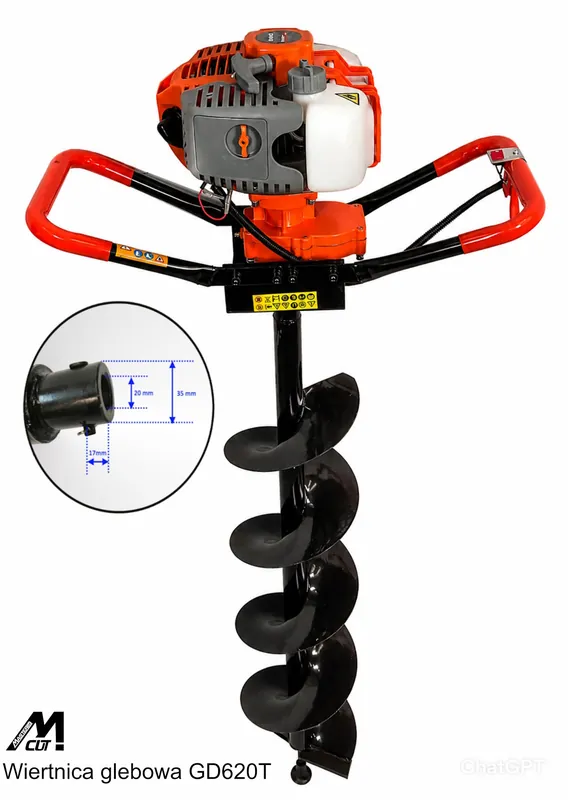 Klienci polecają - WIERTNICA GLEBOWA MASTERCUT GD620 + WIERTŁO fi 20cm