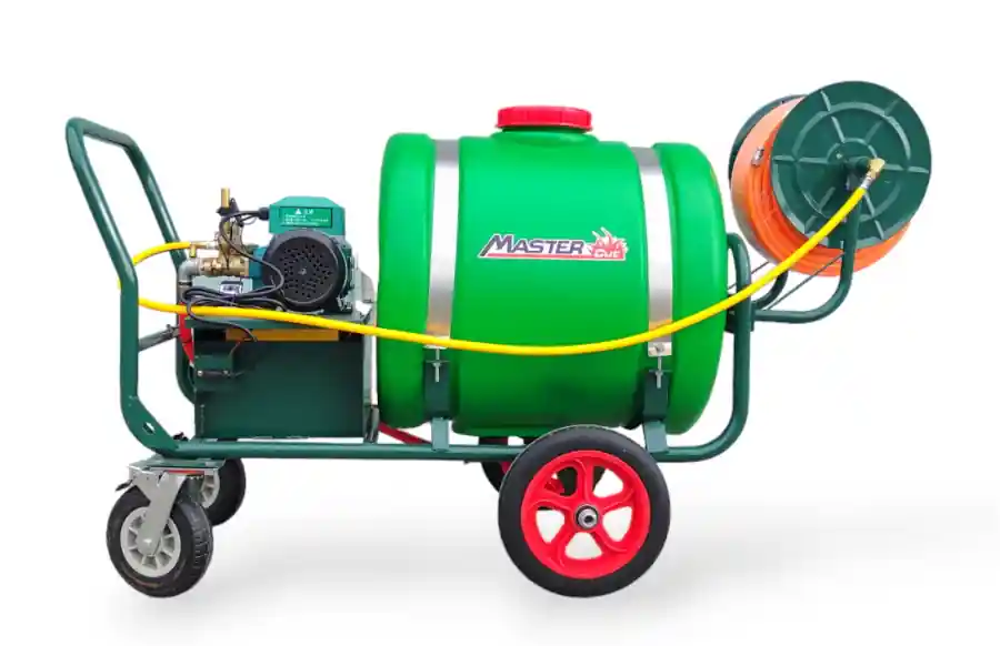 Wielka wyprzedaż | MASTERCUT FH-36H OPRYSKIWACZ WÓZKOWY ELEKTRYCZNY AKUMULATOROWY JEZDNY TACZKOWY WÓZKOWY NA KOŁACH 160L 12V 48AH