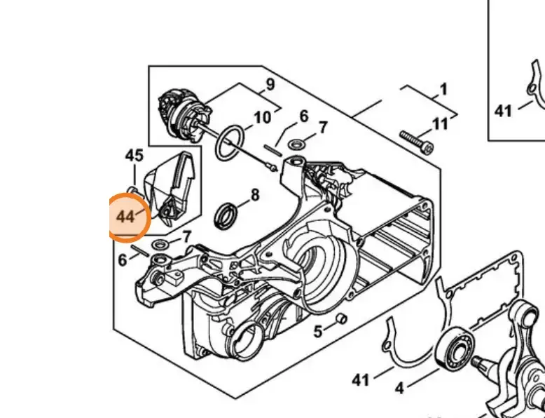 Sprawdzony produkt - Separator wstępny do pilarek STIHL MS 311 MS 362 MS 362-VW MS 362 C-M MS 362 C-M VW MS 391 MS 400 C-M