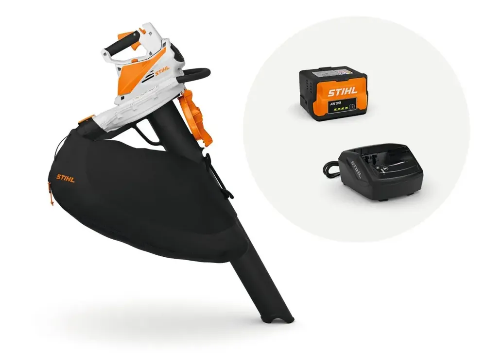STIHL SHA 56 odkurzacz dmuchawa 2w1 w zestaw akumulator AK 20 i ładowarka System AK | Outlet