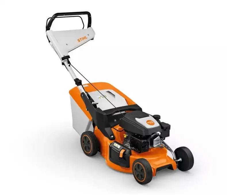 Świetna oferta | STIHL RM 248.3 4w1 zbieranie do kosza, mielenie trawy pojedyńczy uchwyt kierujący