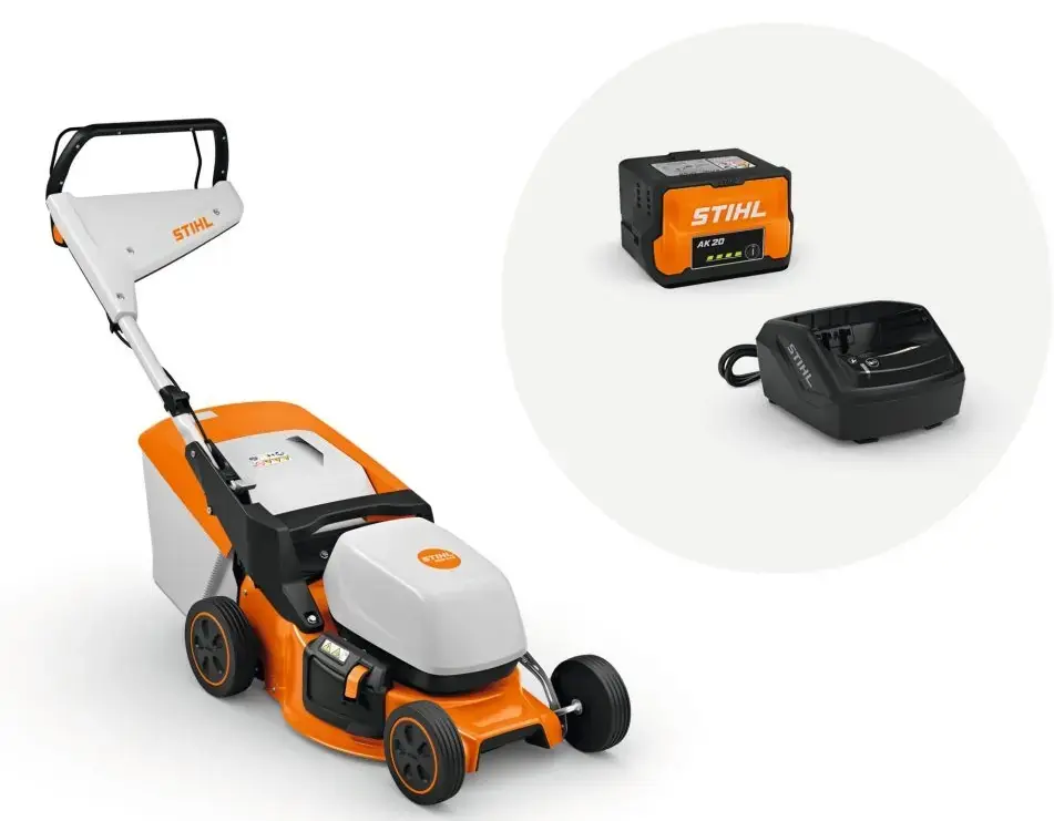 Profesjonalna jakość - Kosiarka akumulatorowa STIHL RMA 243.3 4w1 z akumulatorem i ładowarką