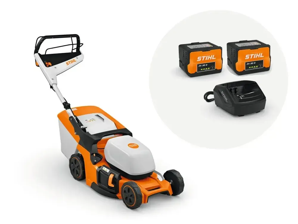 Zamów teraz - STIHL RMA 448.3 V Kosiarka akumulatorowa zestaw akumulator 2 x AK 30 S i ładowarką AL 101