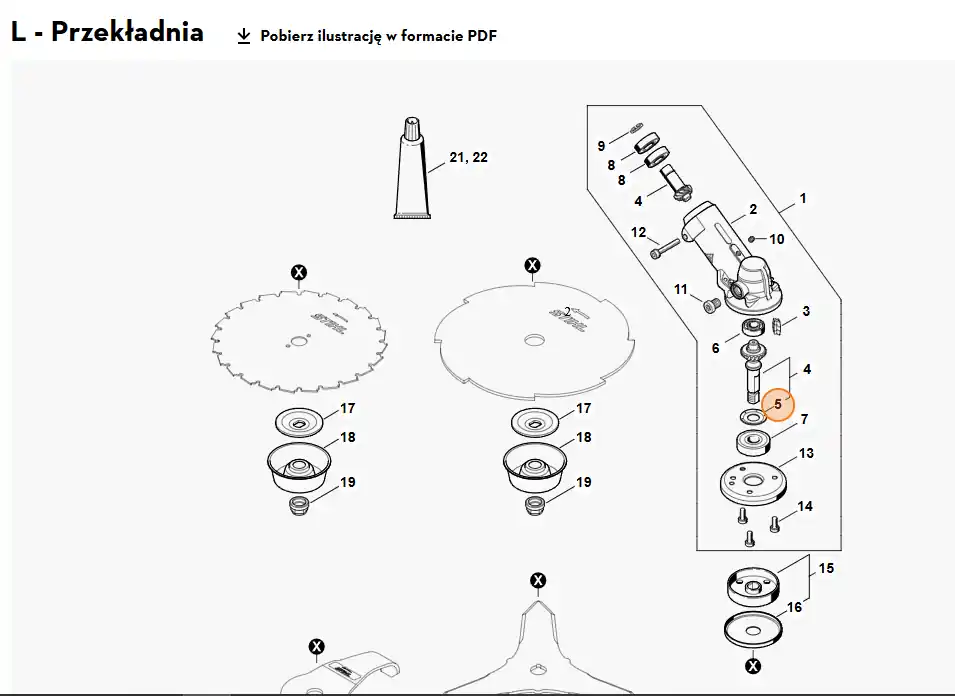 STIHL Pokrywa tarczowa 4148 642 9500 - Prosto z fabryki