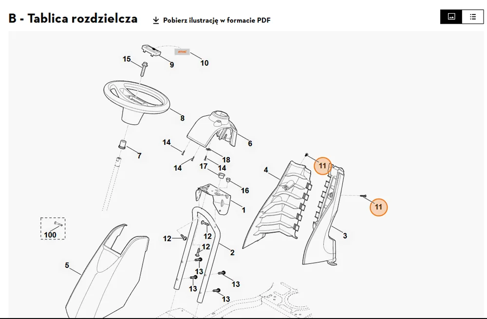 Niska cena | STIHL Śruba ścinana M6x22 9039 488 1287