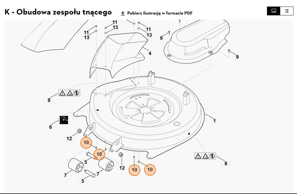 Produkt polecany - STIHL Śruba z łbem okrągłym M6x16 9027 068 1280