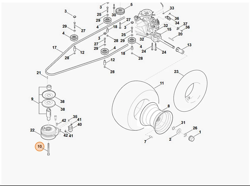 Cena producenta | STIHL Śruba z łbem walcowym 7/16"x4,5" 9045 348 9050