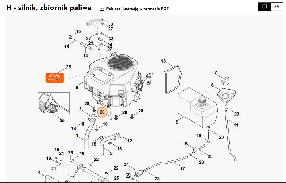 Właśnie dodano | STIHL Śruba sześciokątna M8x50 9018 318 1951