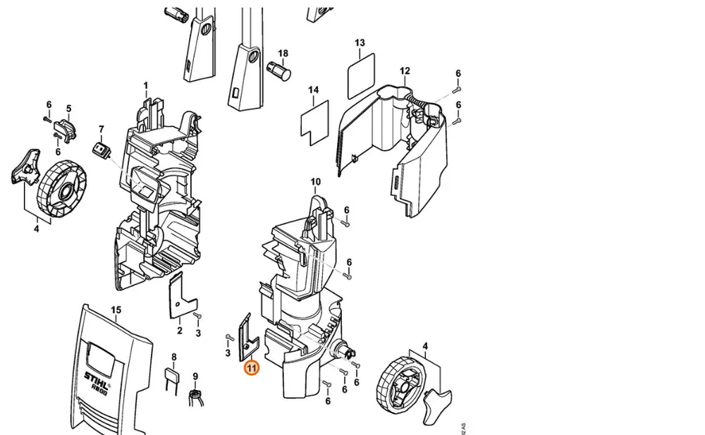 Stihl Osłona lewa 4787 791 7501 - Cena fabryczna