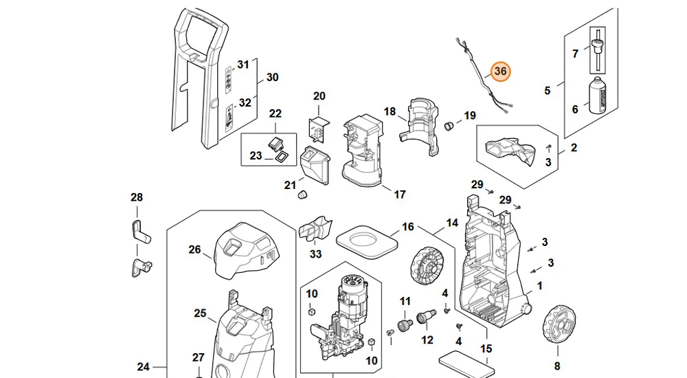 Prosto od producenta - Stihl Przewód RE02 440 1902