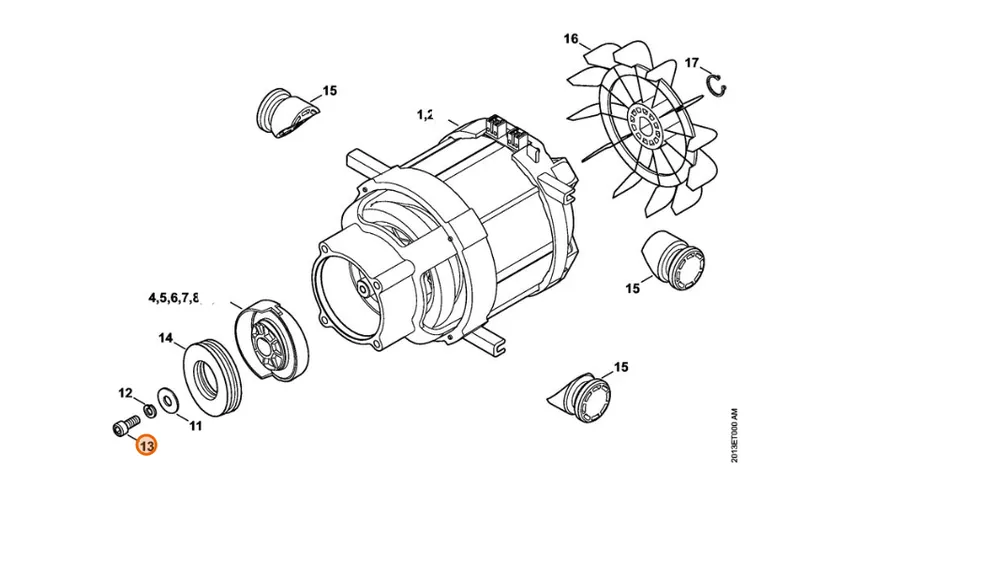 Stihl Śruba z łbem cylindrycznym M6x16 9045 345 1280 | Sprawdzony wybór
