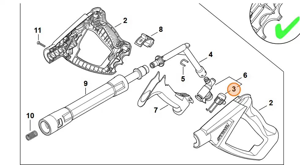 Kup teraz - Stihl Przycisk 4950 530 0300
