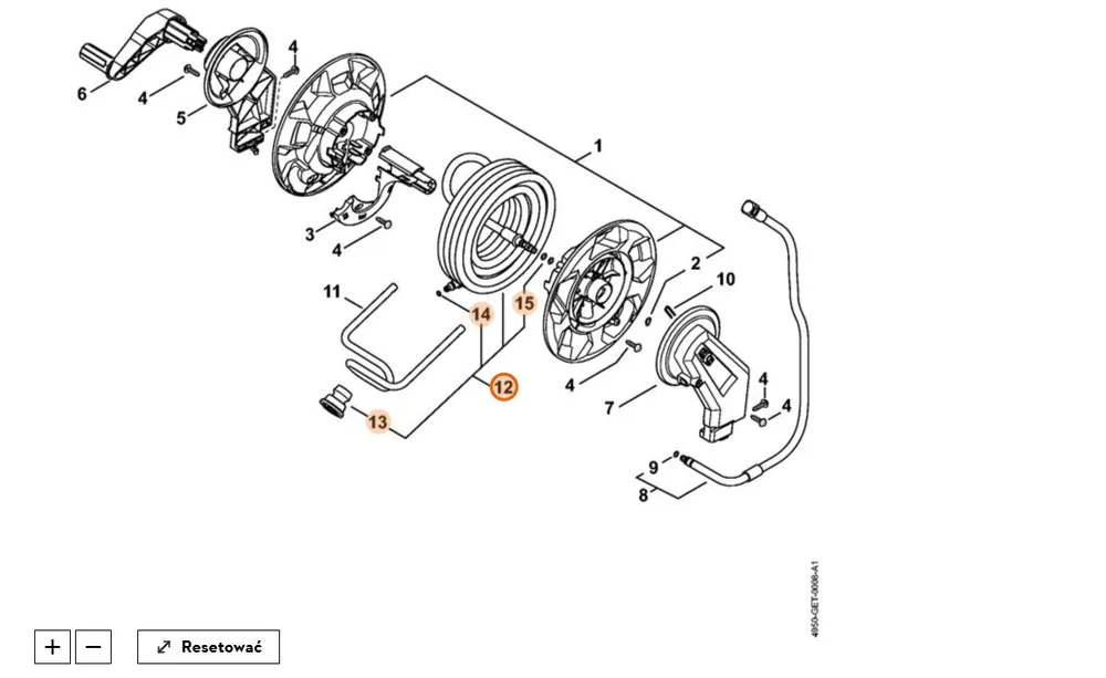 Bestseller - Stihl Wąż wysokociśnieniowy 4950 500 0818