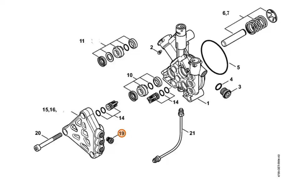 Stihl Zatyczka zamykająca 4743 706 4600 | Wybór klientów