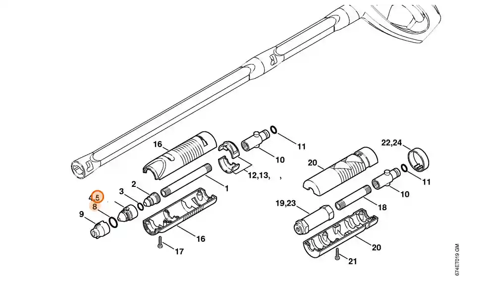 Bestseller - Stihl Dysza Ø 1,57 mm 4915 500 6341