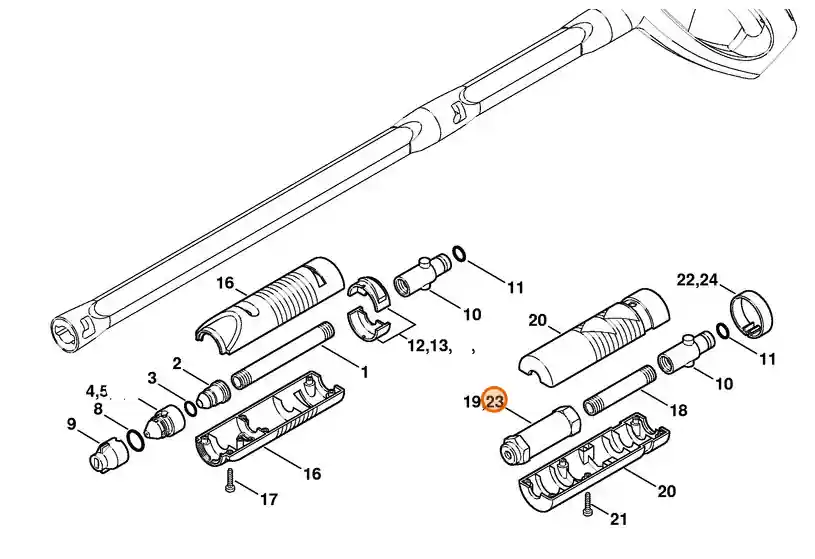 Stihl Dysza Ø 1,7 mm 4900 500 6312 - Bestseller