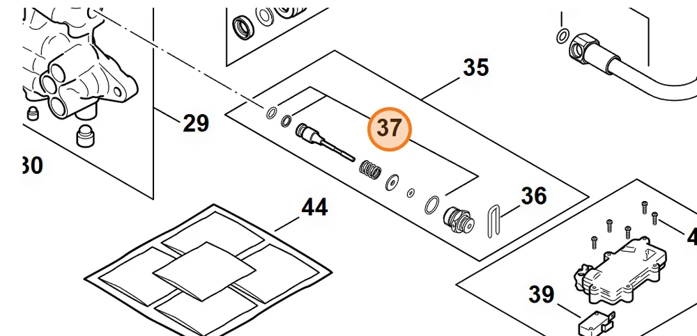 Produkt ceniony przez klientów | Stihl Zestaw okrągłych pierścieni RE01 007 0804