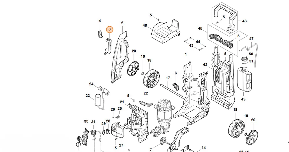 Stihl Mocowanie kabla RE01 792 2401 | Taniej