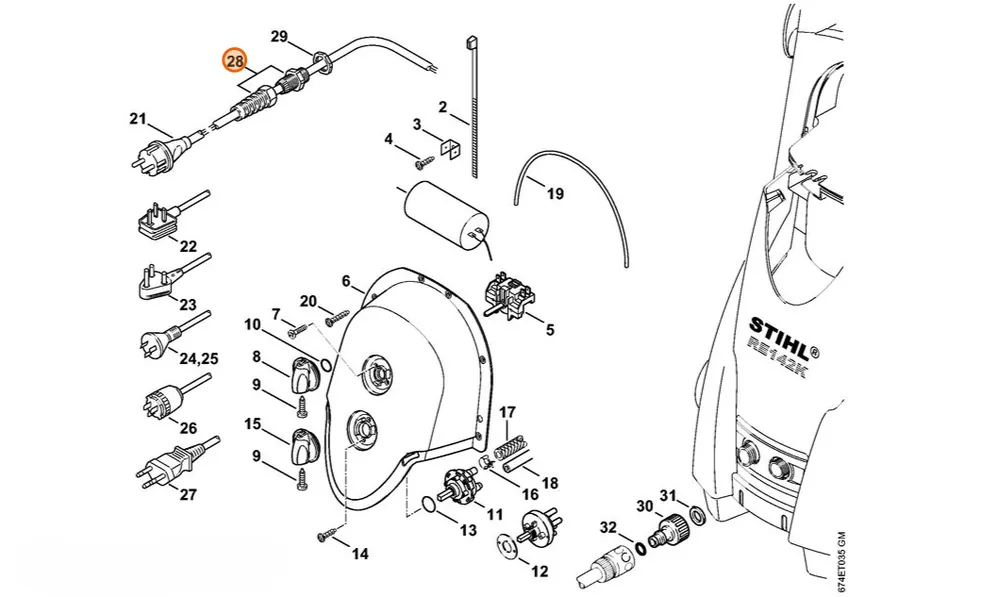 Stihl Złącze śrubowe kabla 4743 430 8700 | Prosto z fabryki