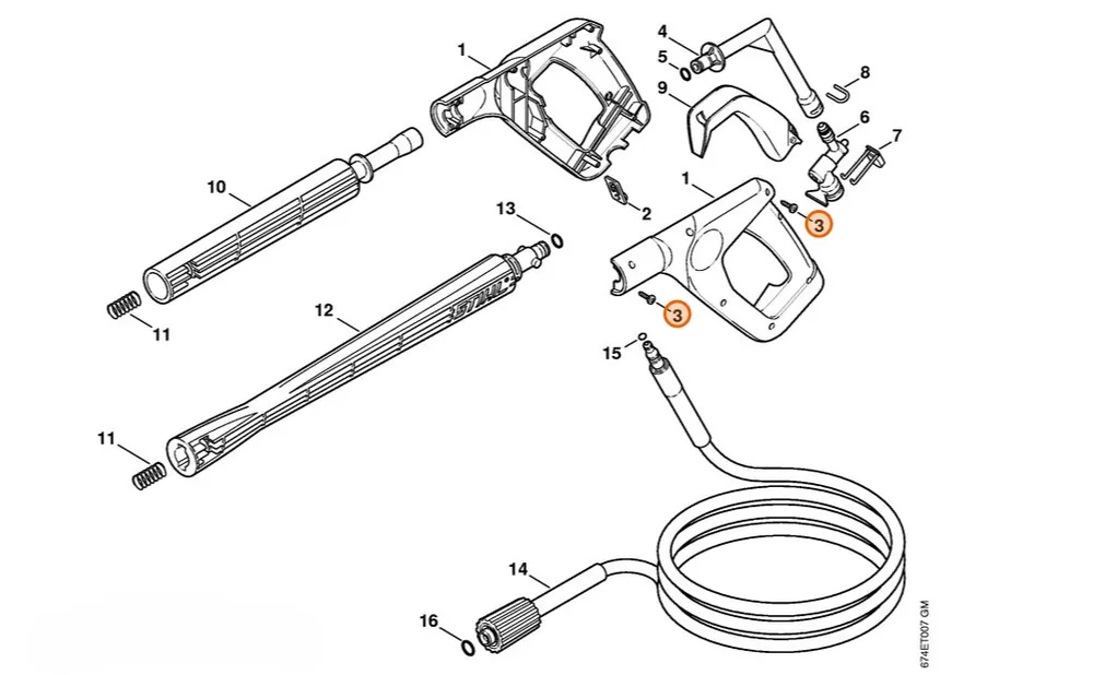 Stihl Śruba z łbem cylindrycznym P3x14 9104 007 4112 | Outlet