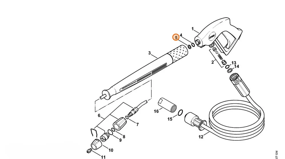 Rabat | Stihl Pierścień oporowy 9,6-12,8x1,2 9652 945 1611