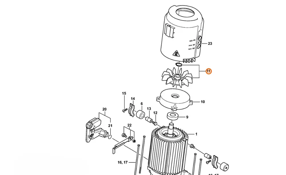 Ograniczona ilość | Stihl Koło łopatkowe wentylatora 4788 607 3000