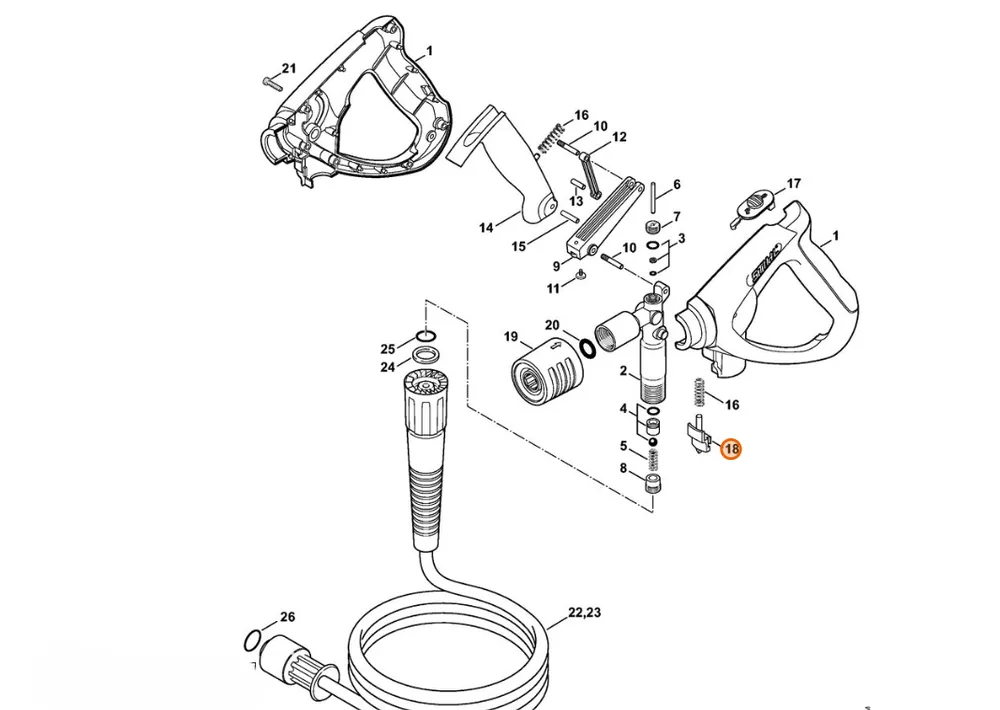 Stihl Dźwignia ryglowania 4925 502 4600 | Promocja
