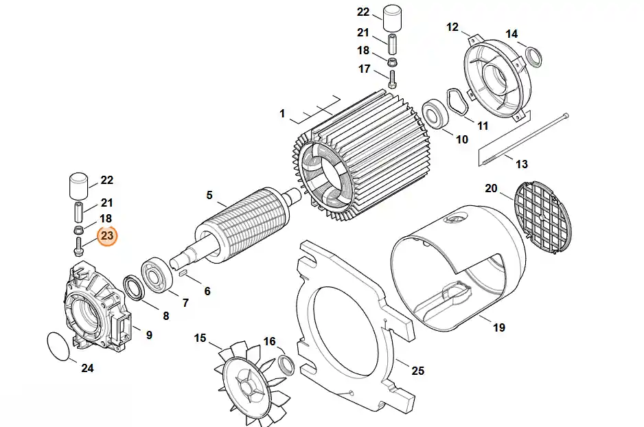 Stihl Śruba z łbem sześciokątnym M8x20 9018 346 1800 | Produkt polecany