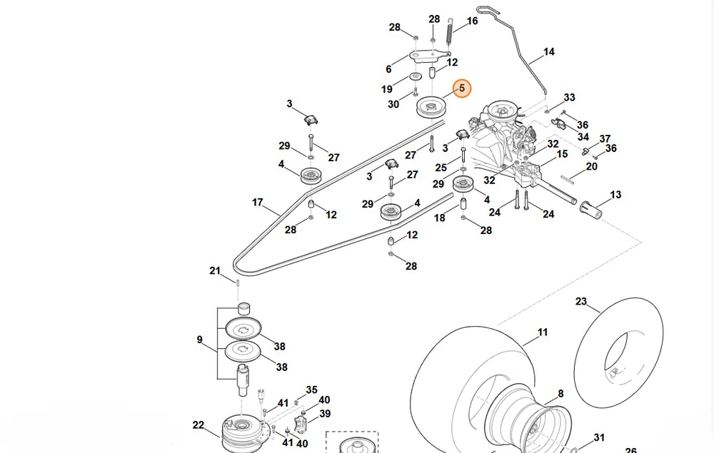 Bestseller - STIHL Zestaw modyfikujący rolkę prowadzącą i rolkę napinającą 6170 007 1006
