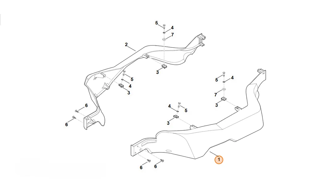 Na stanie - STIHL osłona ochronna, str. lewa 6160 706 0711