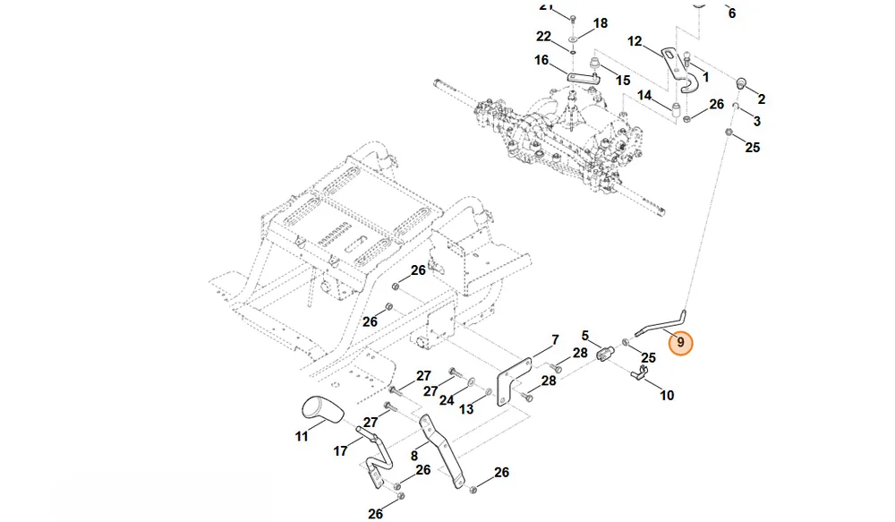 STIHL Drążek przełączający 6160 764 3400 | Zniżka