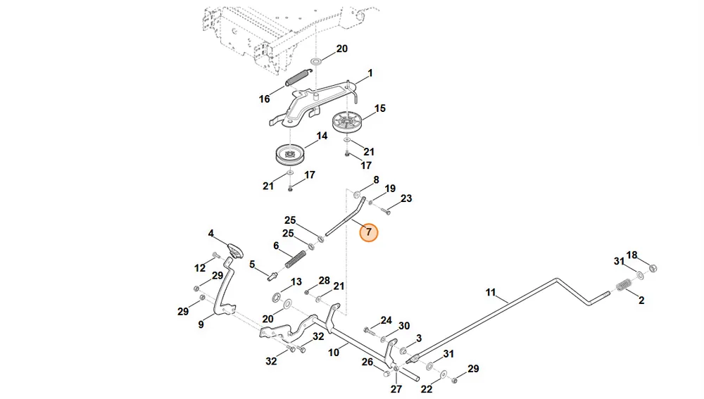 STIHL Drążek 6160 704 9800 - Na zamówienie