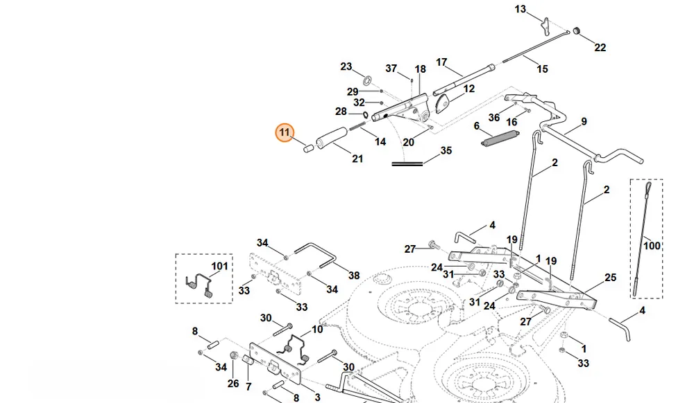 STIHL Przycisk 6170 763 3300 - Premium