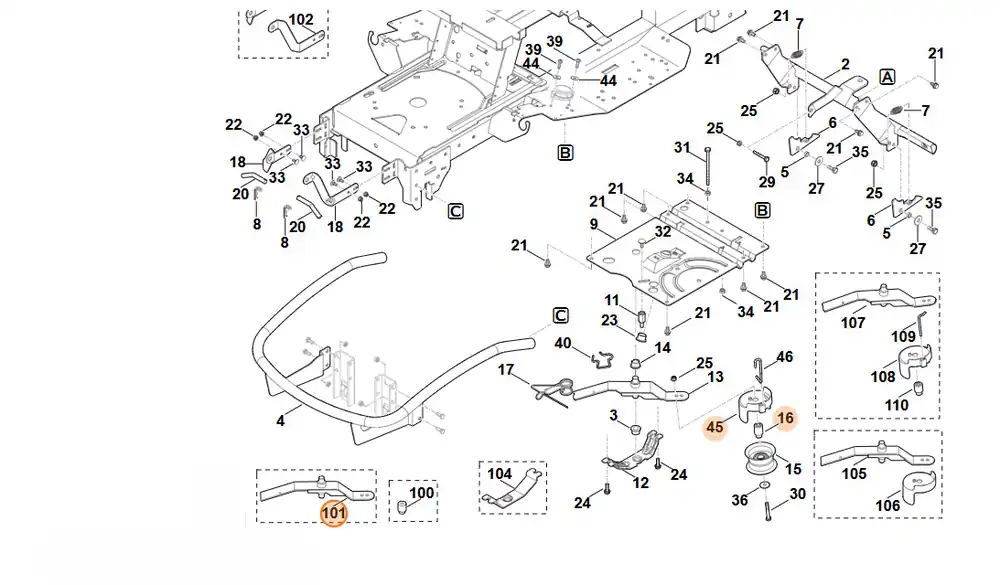 Nowość w ofercie - Stihl ramię napinające kompl. 6170 760 0890