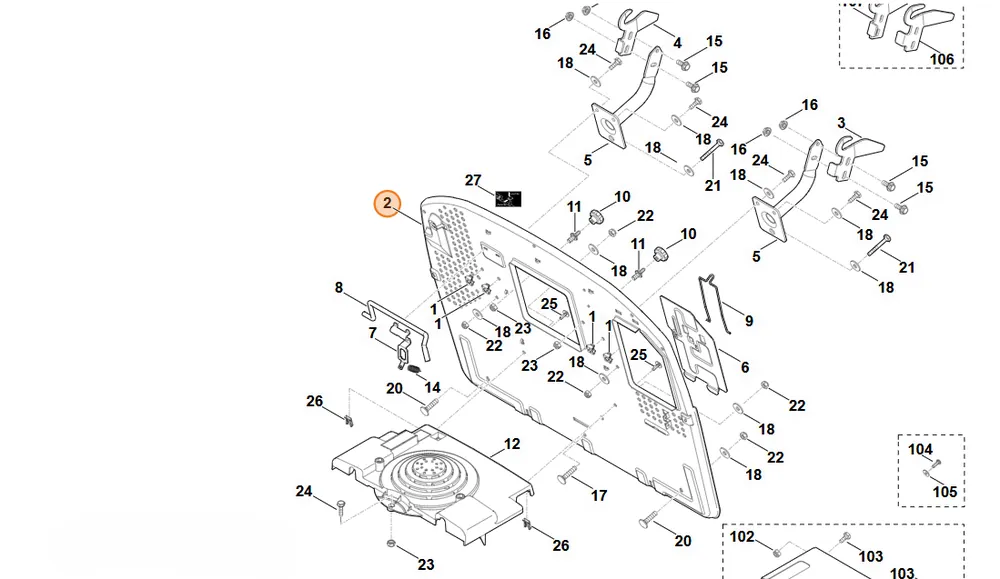 Hit - Stihl Ściana tylna 6170 763 1110