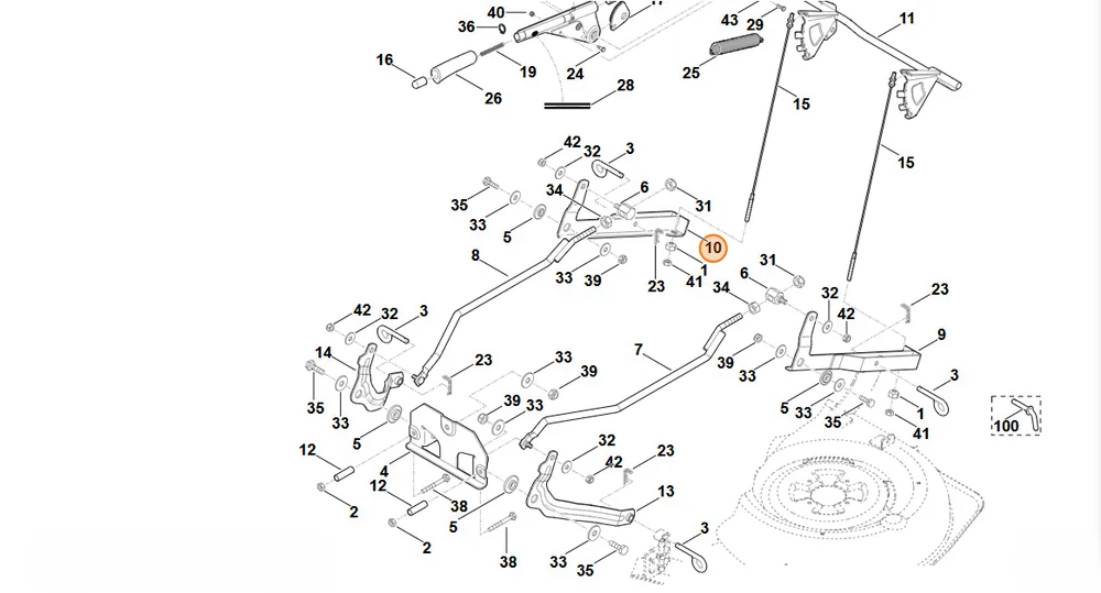 Produkt polecany | Stihl jarzmo tylne, str. prawa kompl. 6170 780 3705